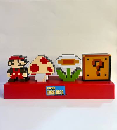 Set Decorativo Super Mario Bros. – Power-Ups Retro