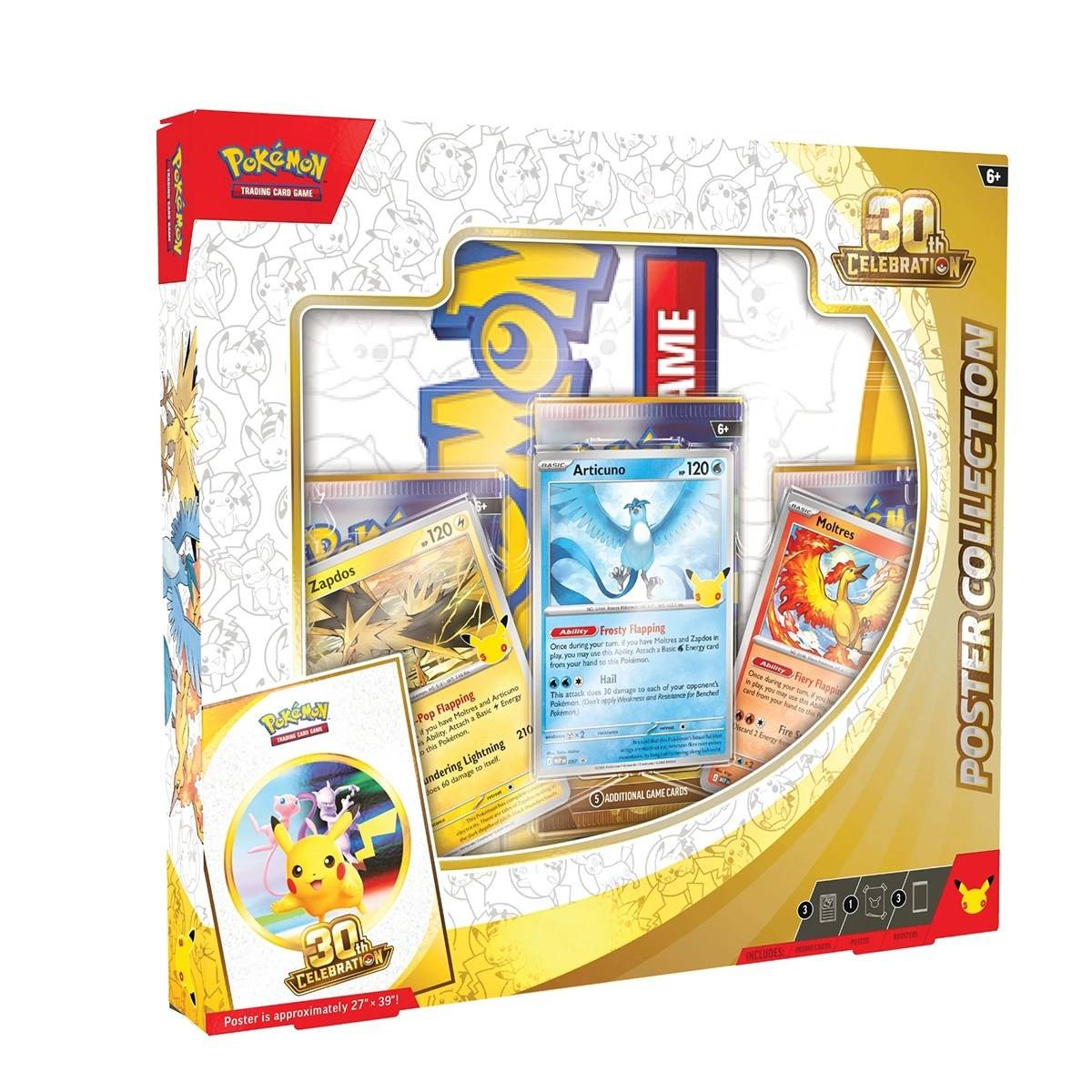 Caja Coleccionista 30 Aniversario con Cartas y Póster – Pokémon