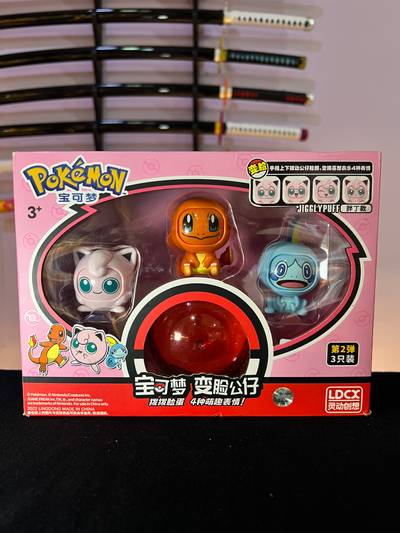 Set de Figuras Pokémon con Pokébola – Expresiones Cambiantes