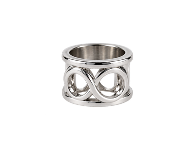 Anillo Plateado con Diseño de Infinito ♾️