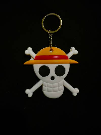 Llavero De Goma Plano One Piece
