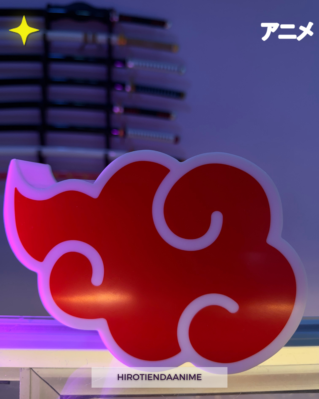 Lámpara Nube Akatsuki – Diseño Naruto