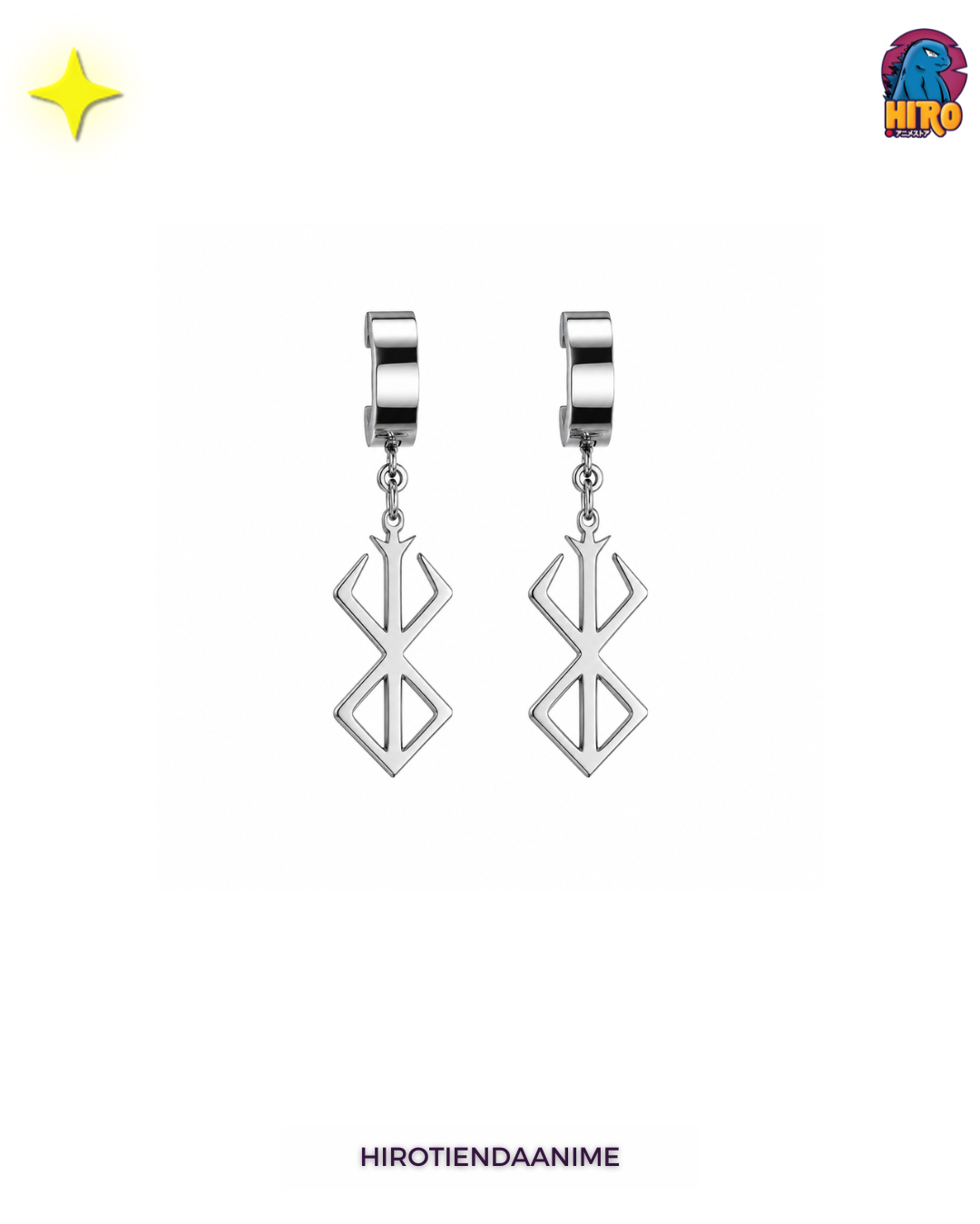 Aretes Berserk Símbolo del Sacrificio