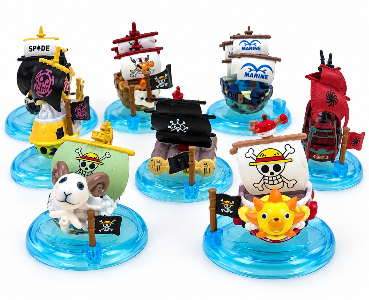 Set Figuras Mini Barcos de One Piece – Colección Pirata ☠️🏴☠️