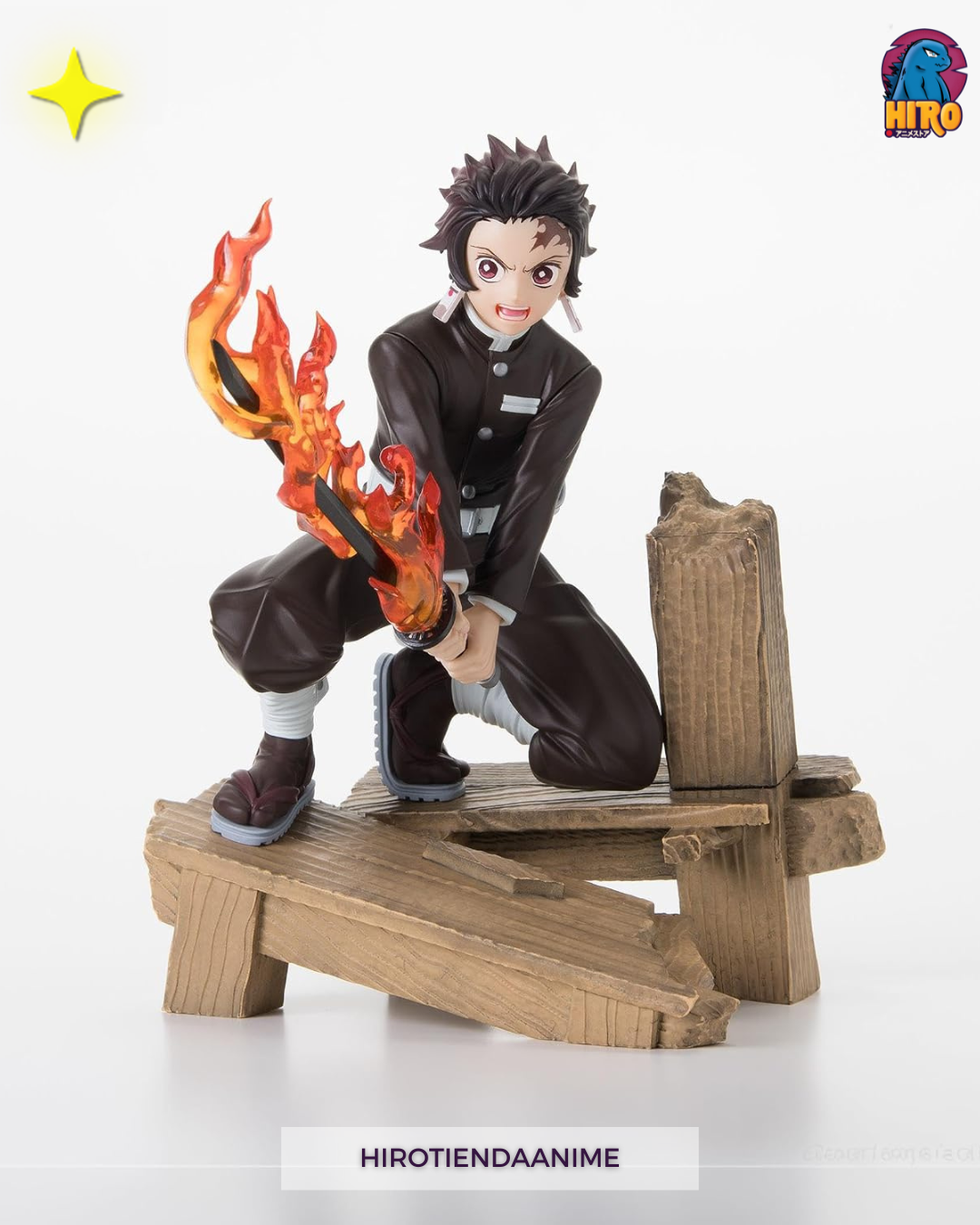 Figura Tanjiro Kamado – Espada Nichirin con Llamas | Demon Slayer