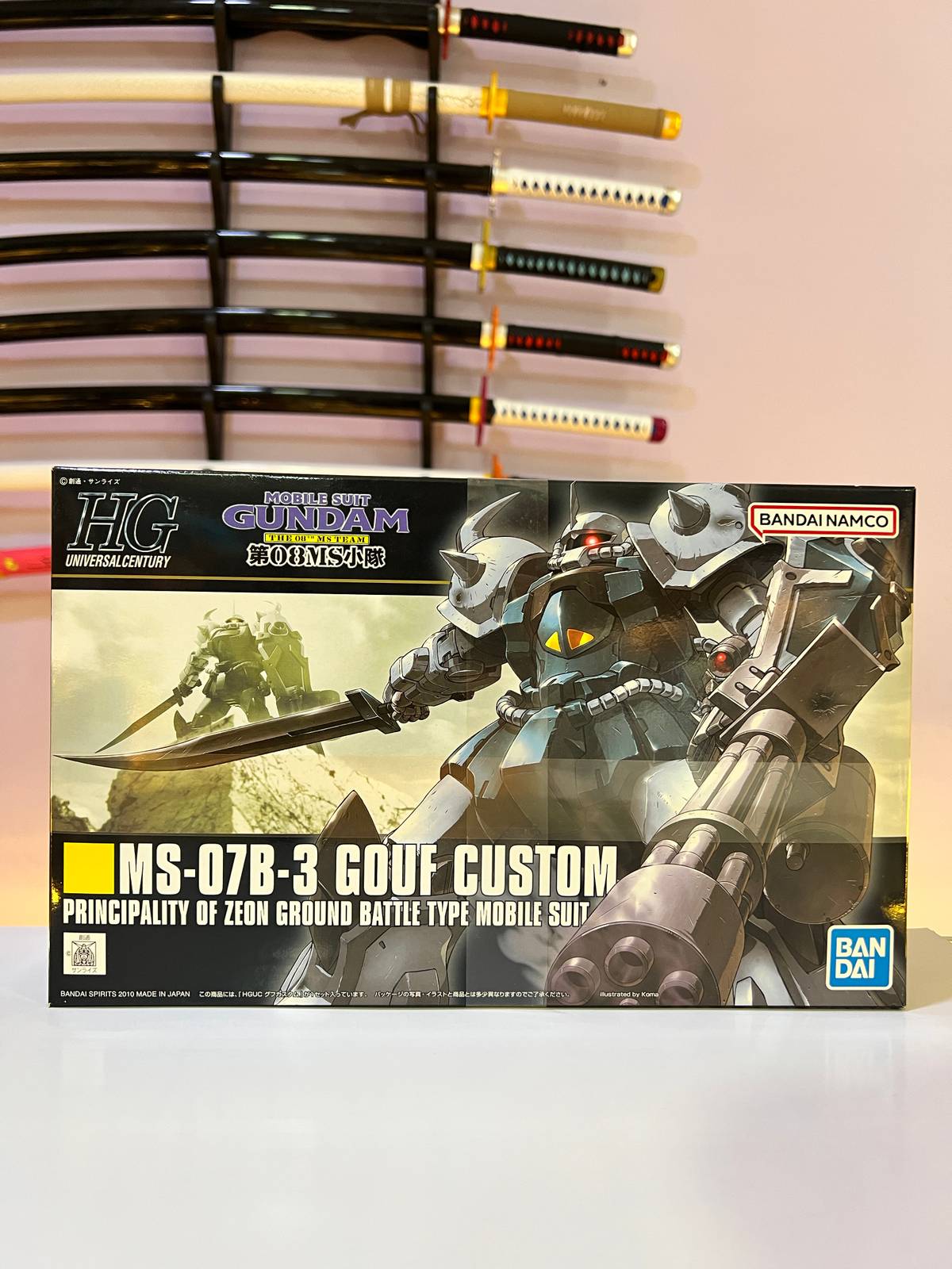 Model Kit HGUC MS-07B-3 Gouf Custom 1/144 – Original Bandai