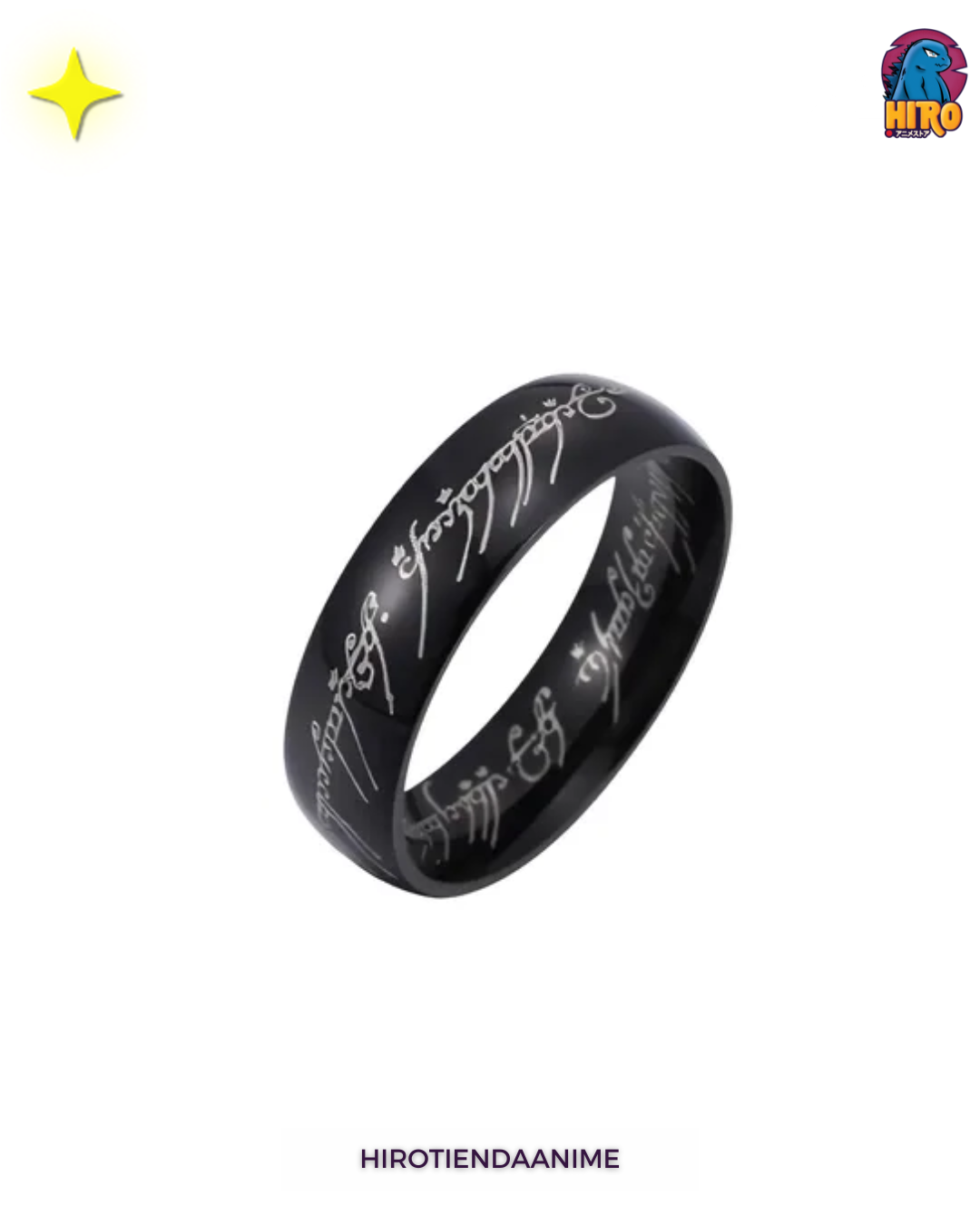Anillo Único Negro – El Señor de los Anillos