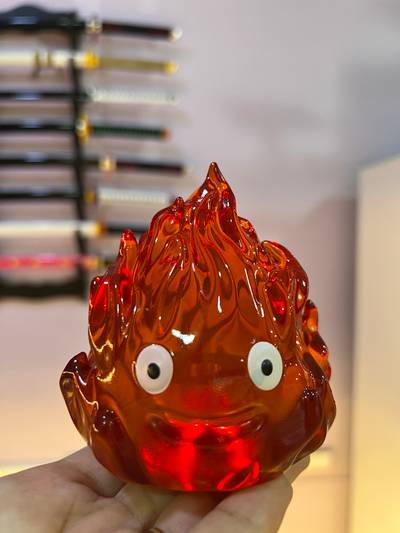Figura de Calcifer con Luz LED – El Castillo Ambulante