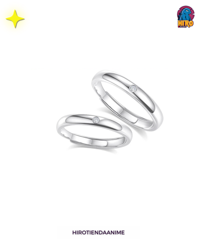 Anillo Jujutsu Kaisen Yuta y Rika plateado