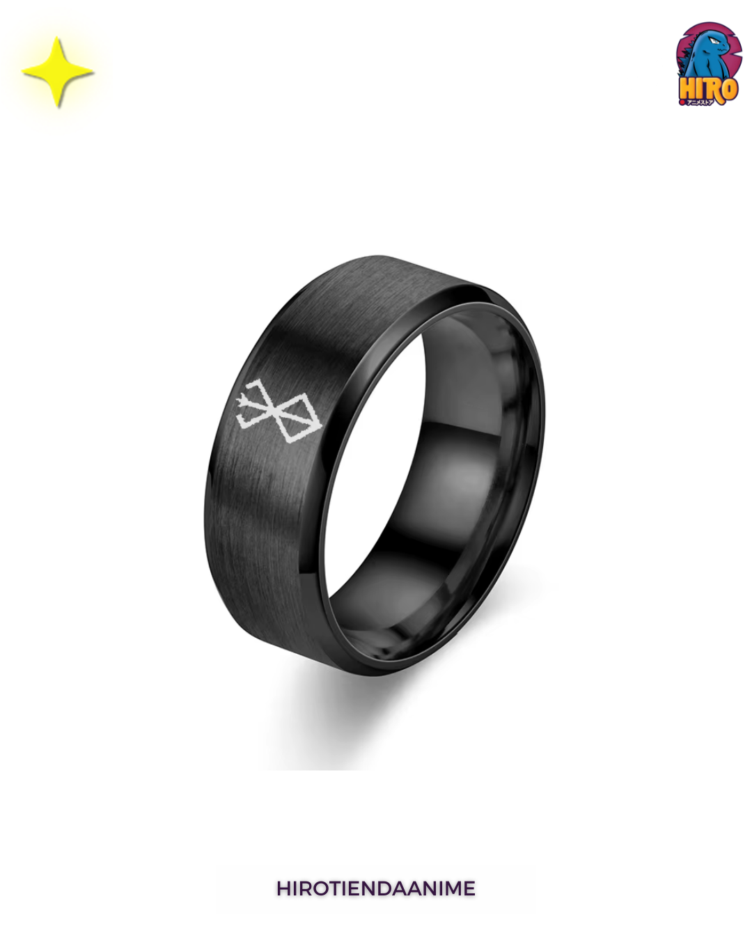 Anillo Berserk Marca del Sacrificio Negro