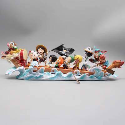 Diorama barco One Piece – Tripulación en el Mar