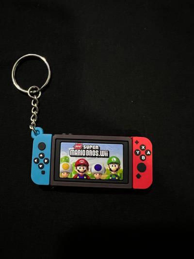 Llavero De Goma Nintendo Switch – Diseño Consola