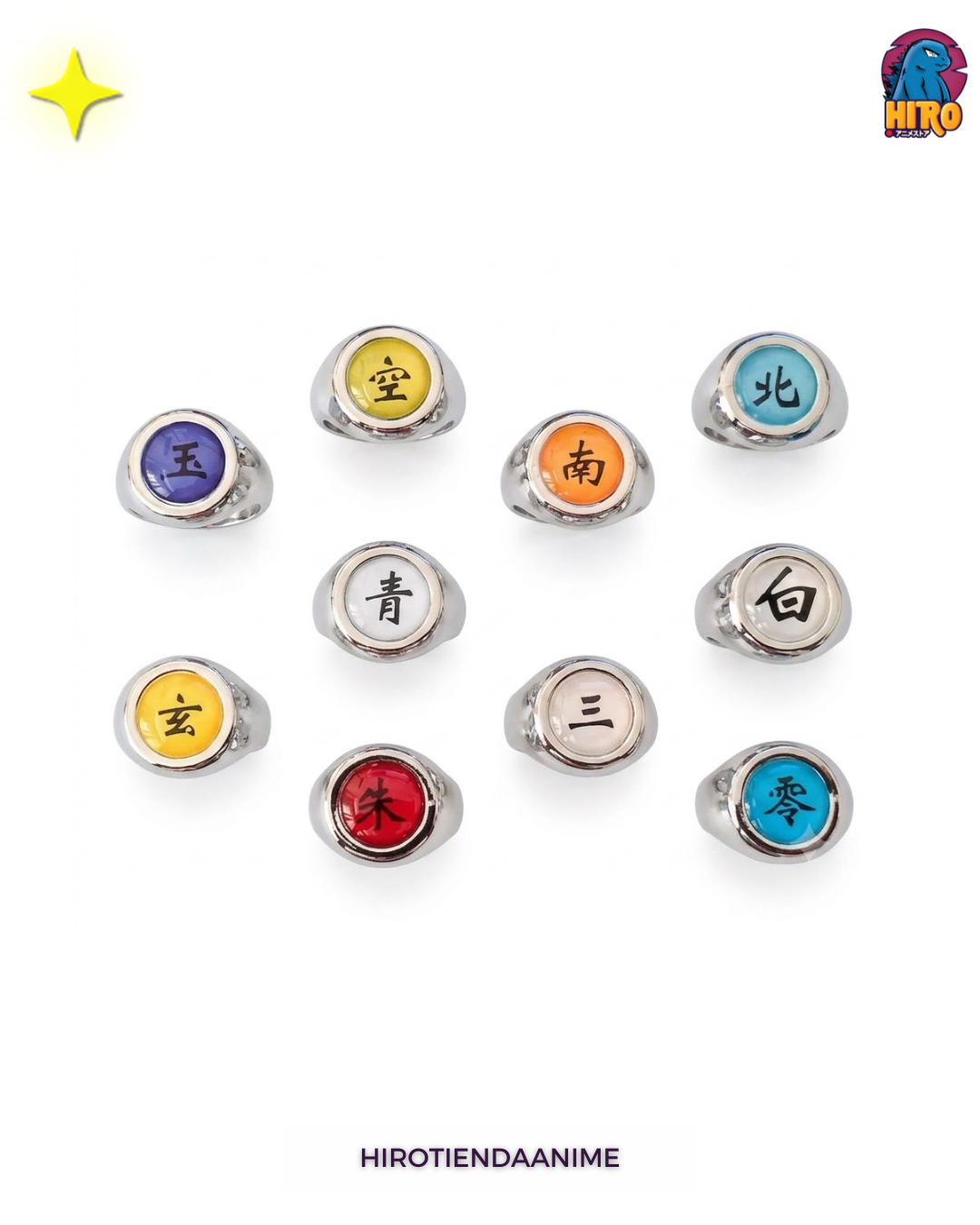 Anillos Akatsuki – Naruto Shippuden