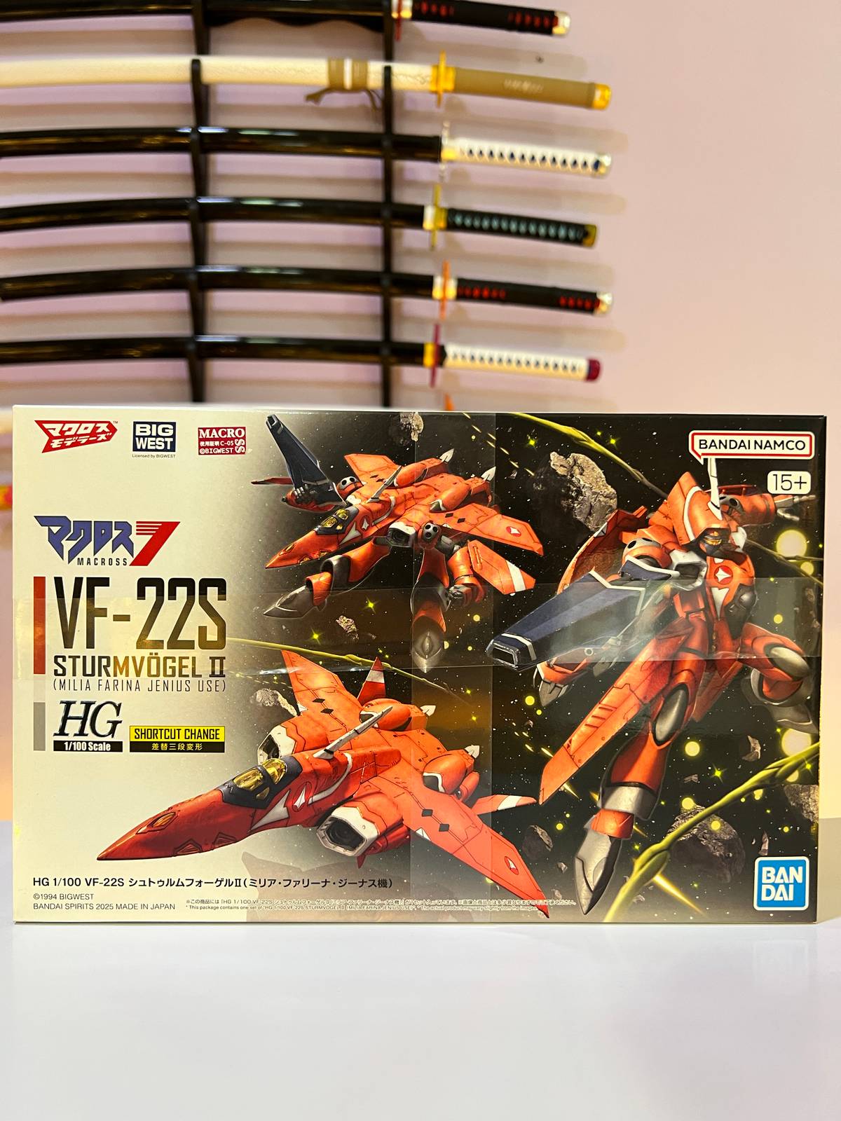 Model Kit HG 1/100 VF-22S Sturmvögel II – Original Bandai