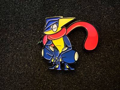 Pin Pokemon Greninja Metalico