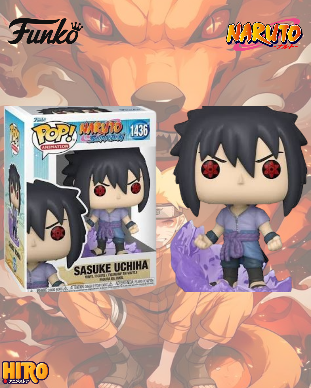 Funko Pop Sasuke Uchiha 1436 -Naruto