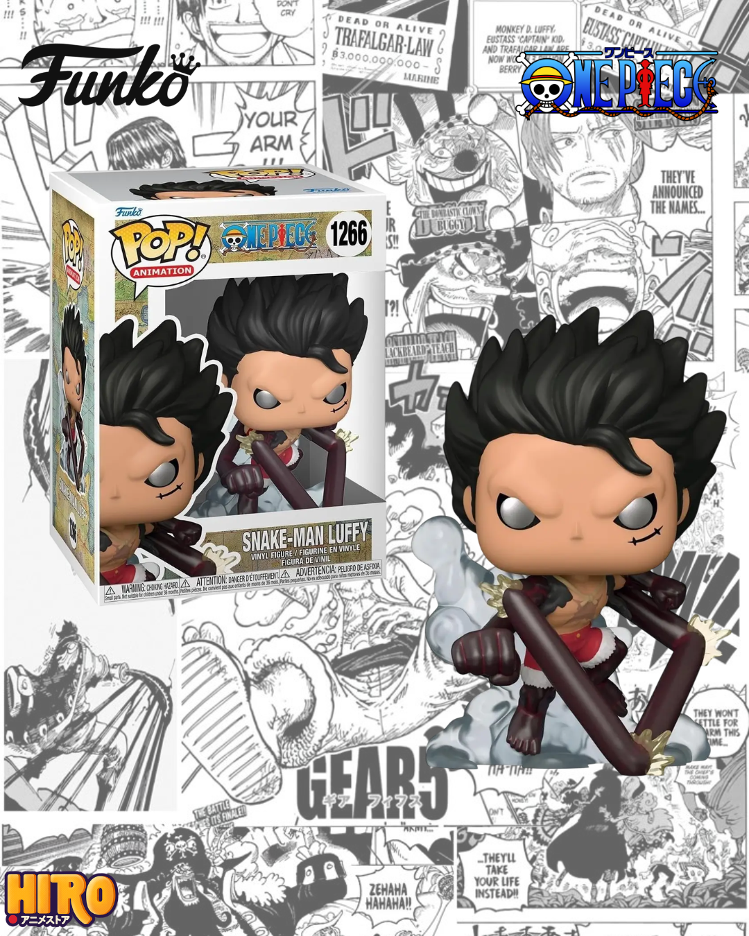 Funko Pop Snake-Man Luffy 1266 -One Piece