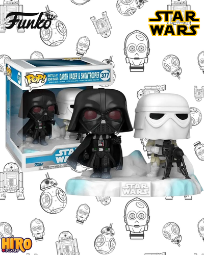 Funko Pop Darth Vader & Snowtrooper 377- Star Wars
