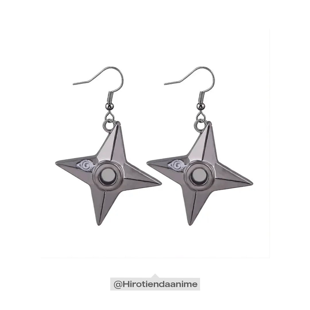 Aretes Shuriken Naruto