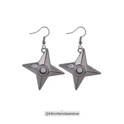 Aretes Shuriken Naruto