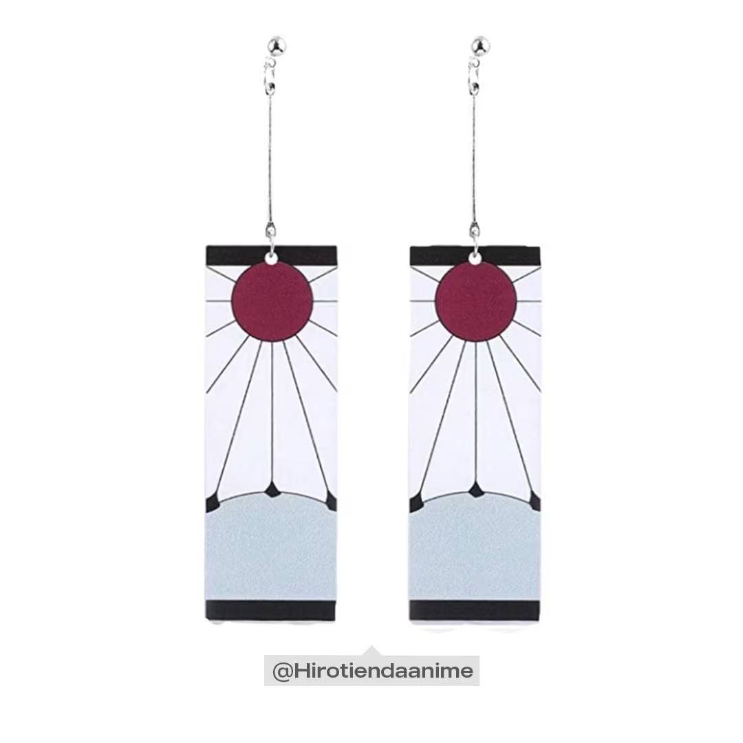 Aretes Hanafuda Kimetsu No Yaiba Tanjiro