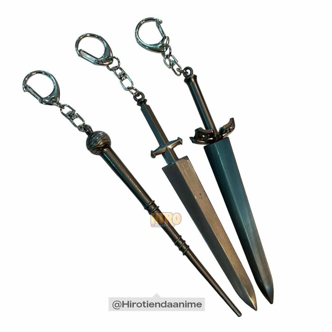 Set De Llaveros Espadas BLack Clover