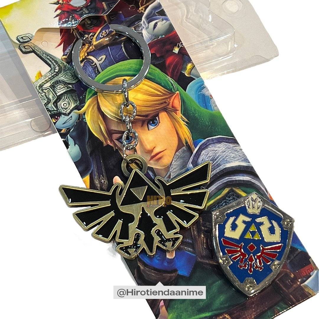 Llavero The Legend Of Zelda + Pin Escudo Link
