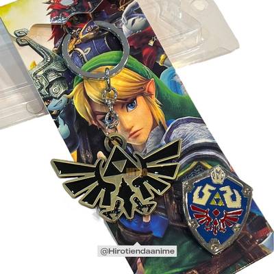 Llavero The Legend Of Zelda + Pin Escudo Link