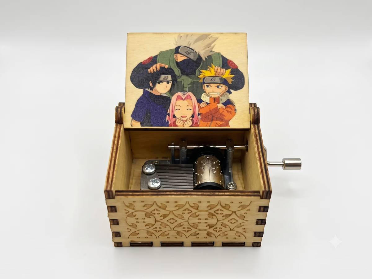 Caja Musical Naruto Opening - Madera