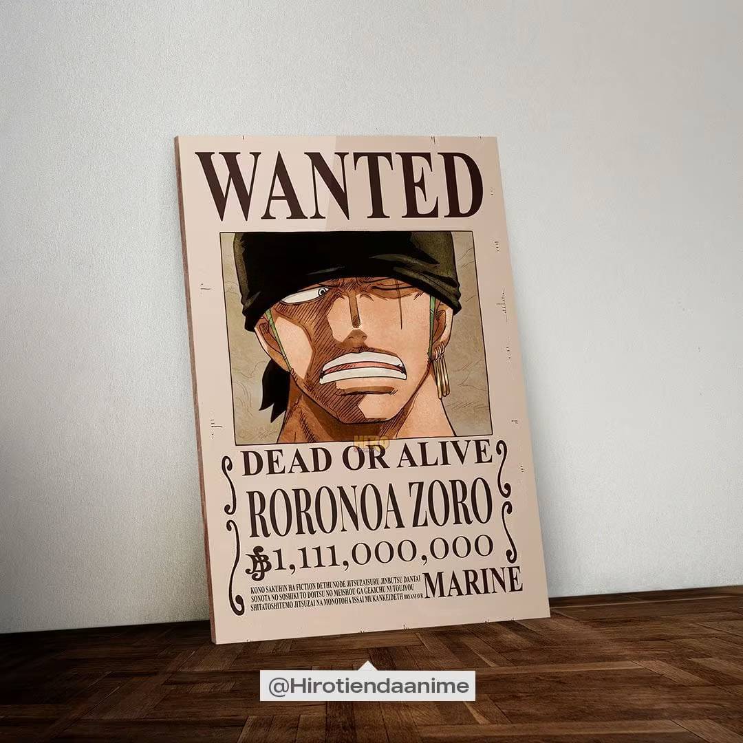 Cuadro The Wanted Roronoa Zoro