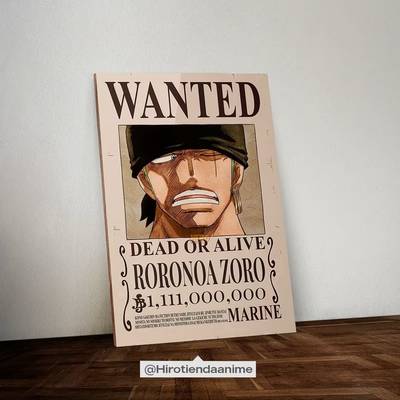 Cuadro The Wanted Roronoa Zoro