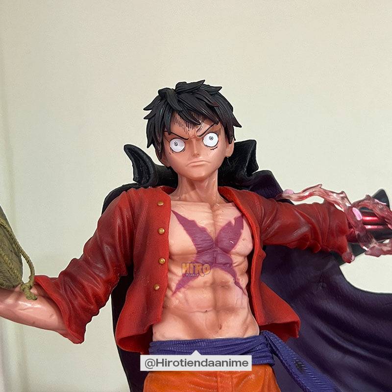 Figura Luffy Haki Gear 4 Luz + Rostro One Piece