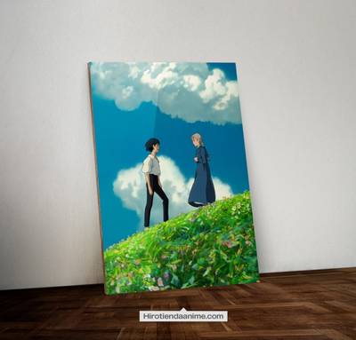 Cuadro Howl y Sophie Castillo Ambulante Studio Ghibli
