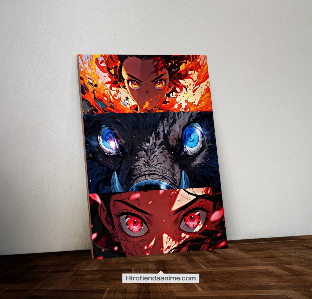 Cuadro Tanjiro Nezuko e Inosuke Kimetsu No Yaiba