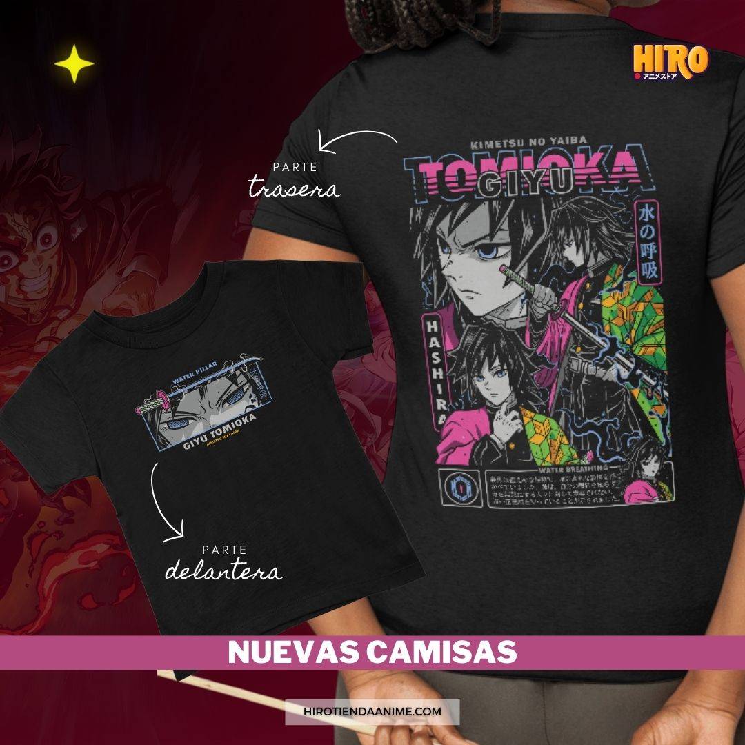 Camisa Kimetsu no Yaiba Doble Estampado Mod.1