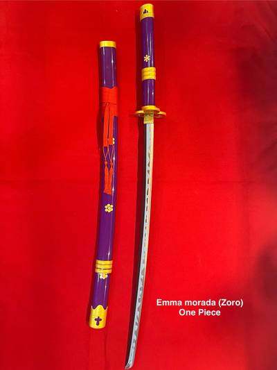 Katana Enma Morada Zoro Cosplay-One Piece