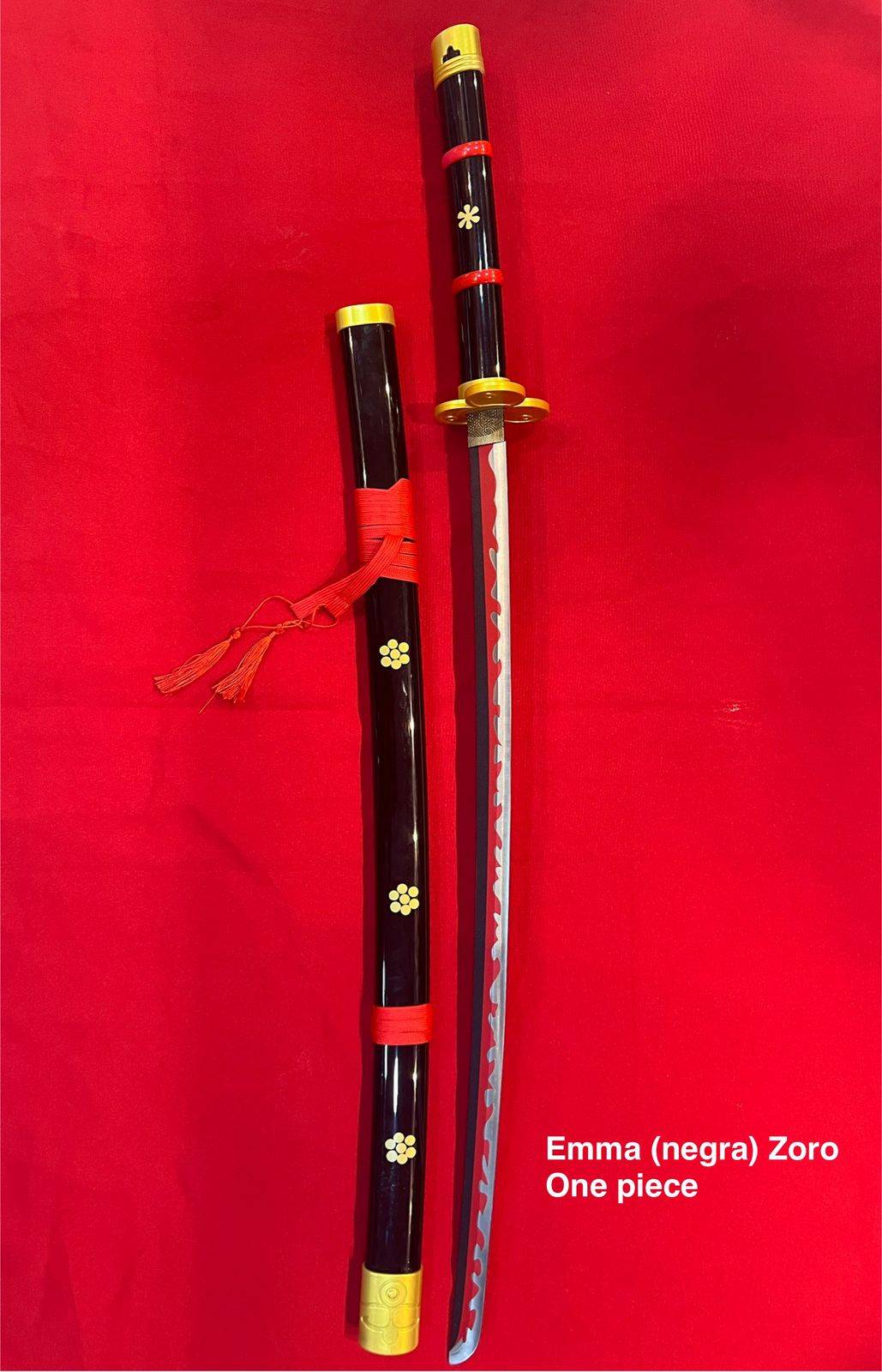 Katana Enma Negra Zoro Cosplay-One Piece