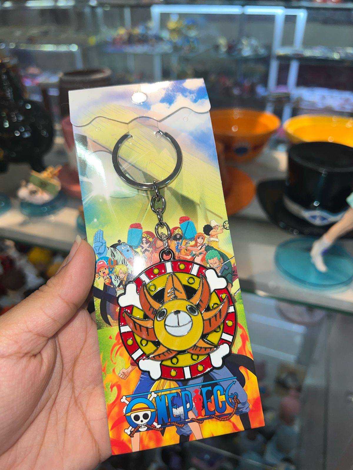 Llavero Cara Thousand Sunny de One Piece.