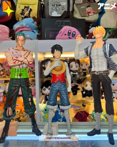 Figuras One Piece – Versión Vendados (Luffy, Sanji y Zoro)