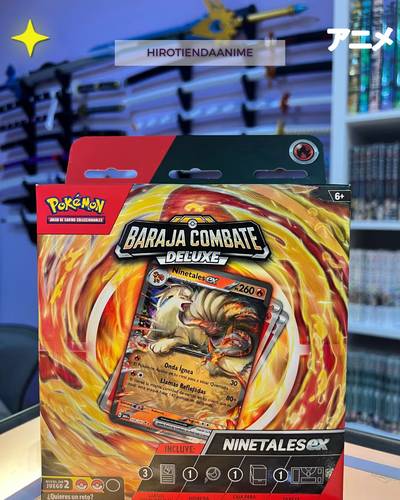 Baraja Combate Deluxe Pokémon TCG: Ninetales EX