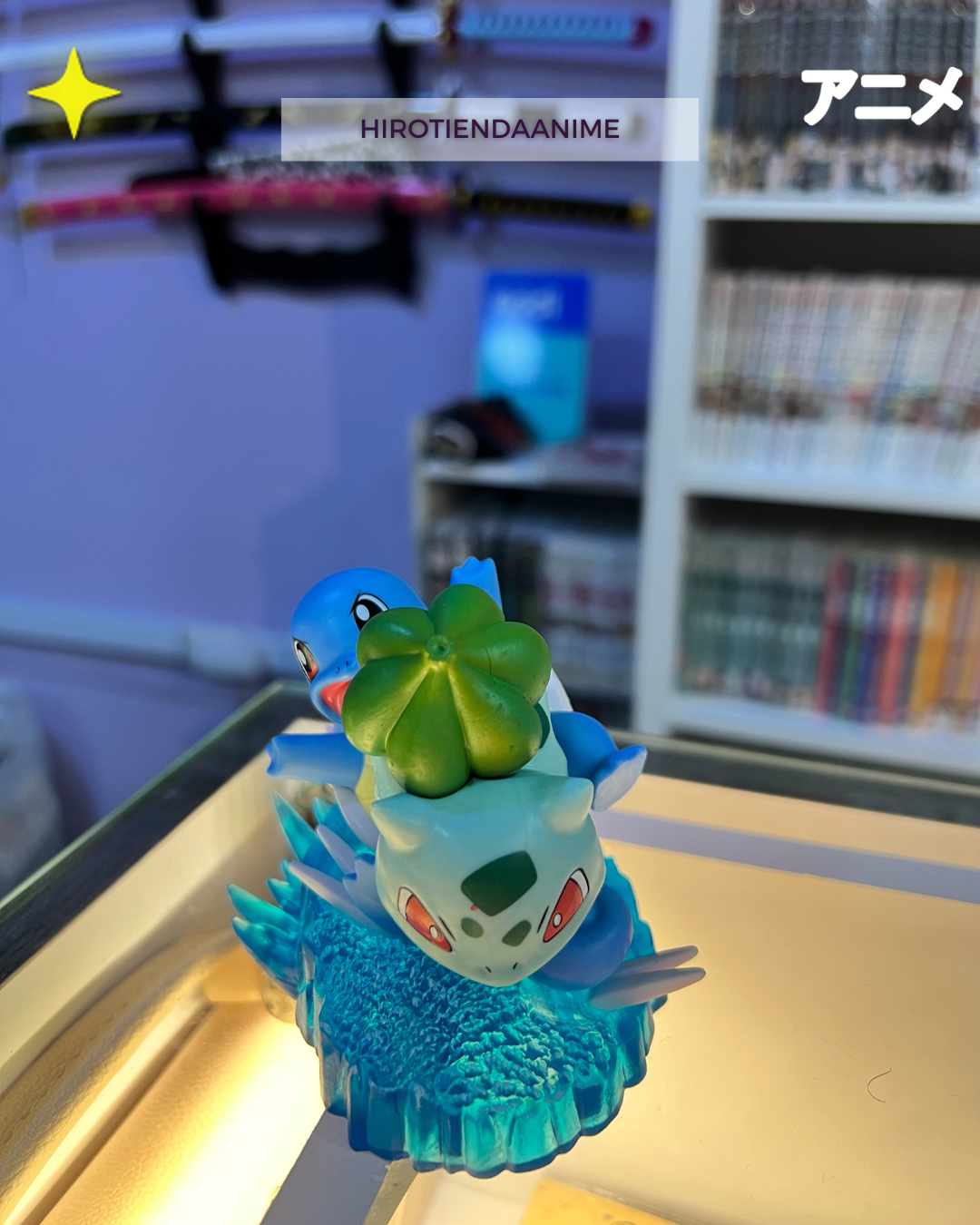Figura Bulbasaur y Squirtle - Pokemon