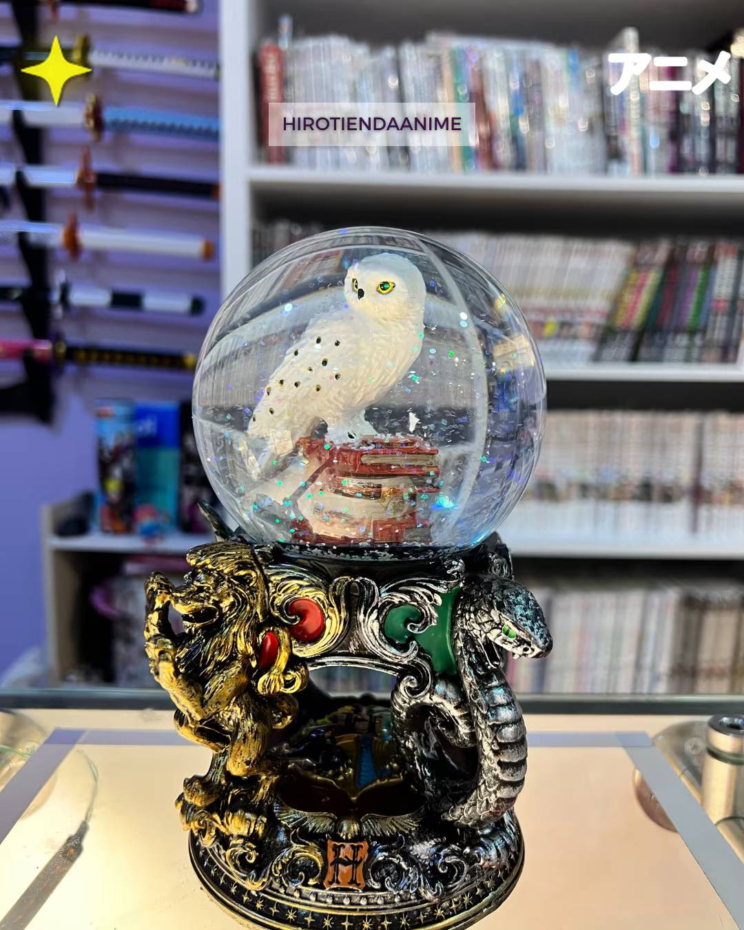 Esfera Decorativa Harry Potter – Hedwig & Casas de Hogwarts