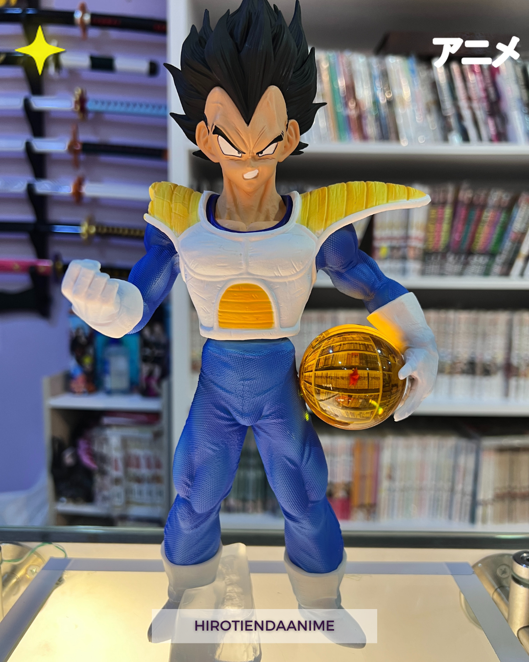 Figura Vegeta con Esfera del Dragón 🌟