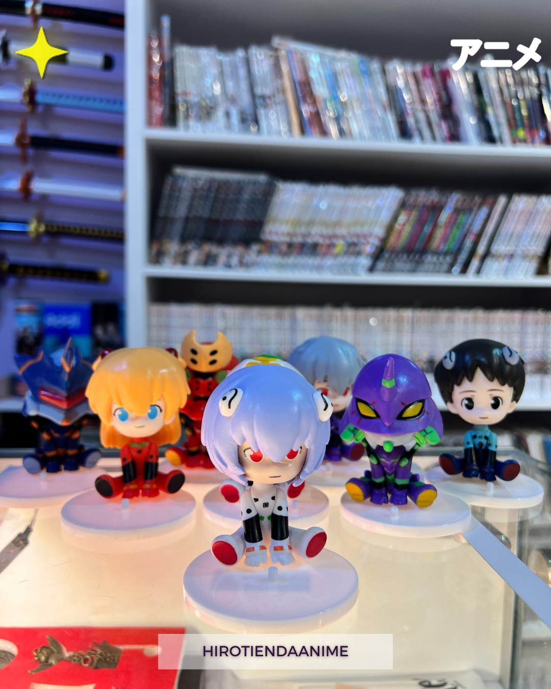 Set Figuras Chibi de EVA - Evangelion 🌟