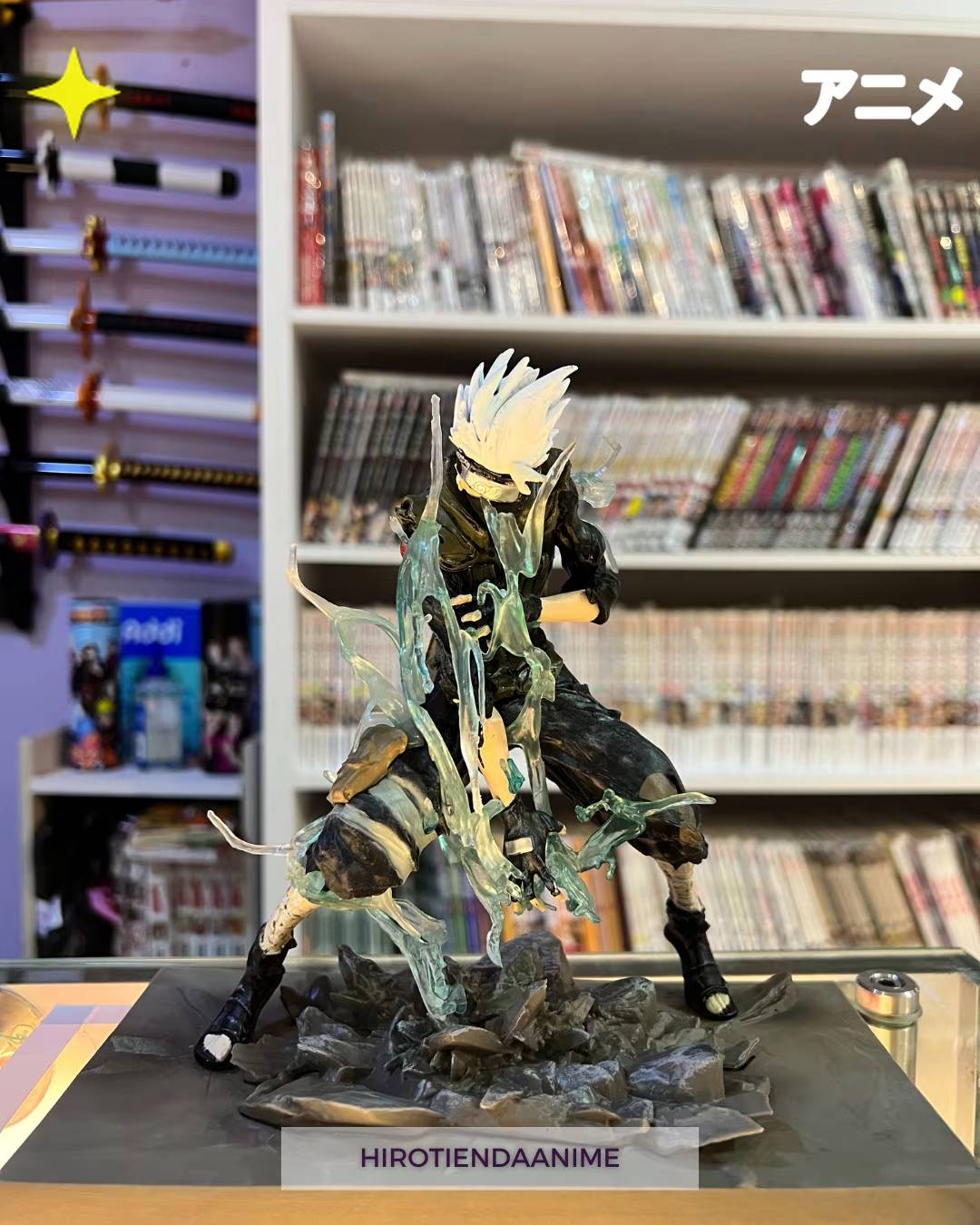 Figura Kakashi Hatake en batalla-Naruto