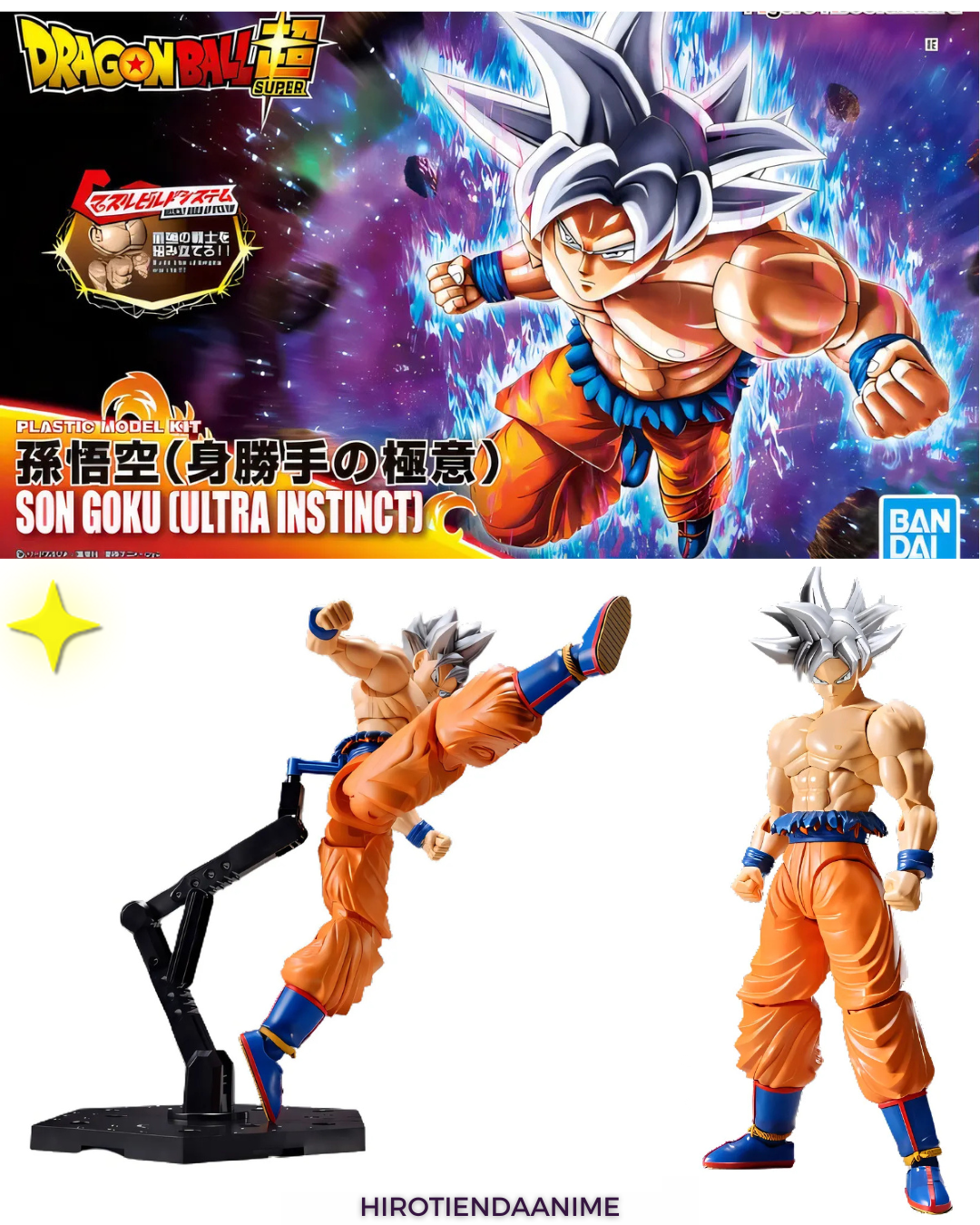 Figura Articulada Goku Ultra Instinct – Bandai Original