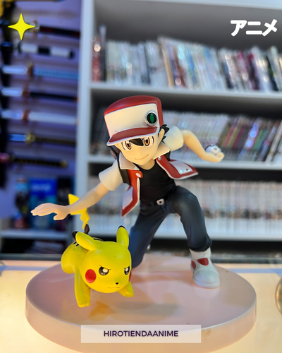 Figura Red y Pikachu-Pokemon