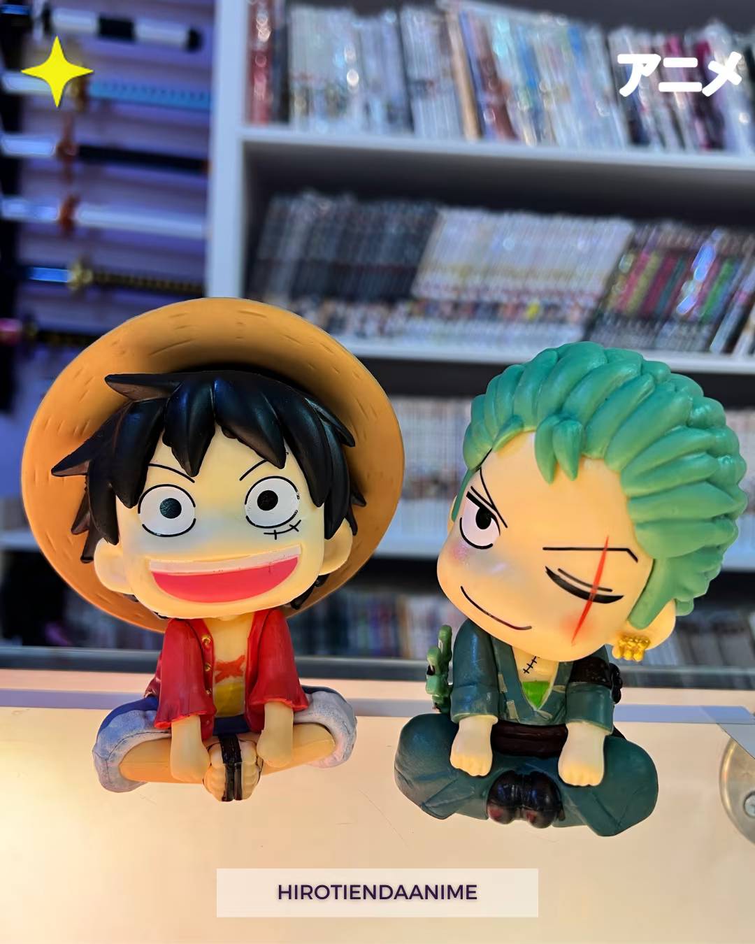 Figura de Luffy y Zoro-One Piece