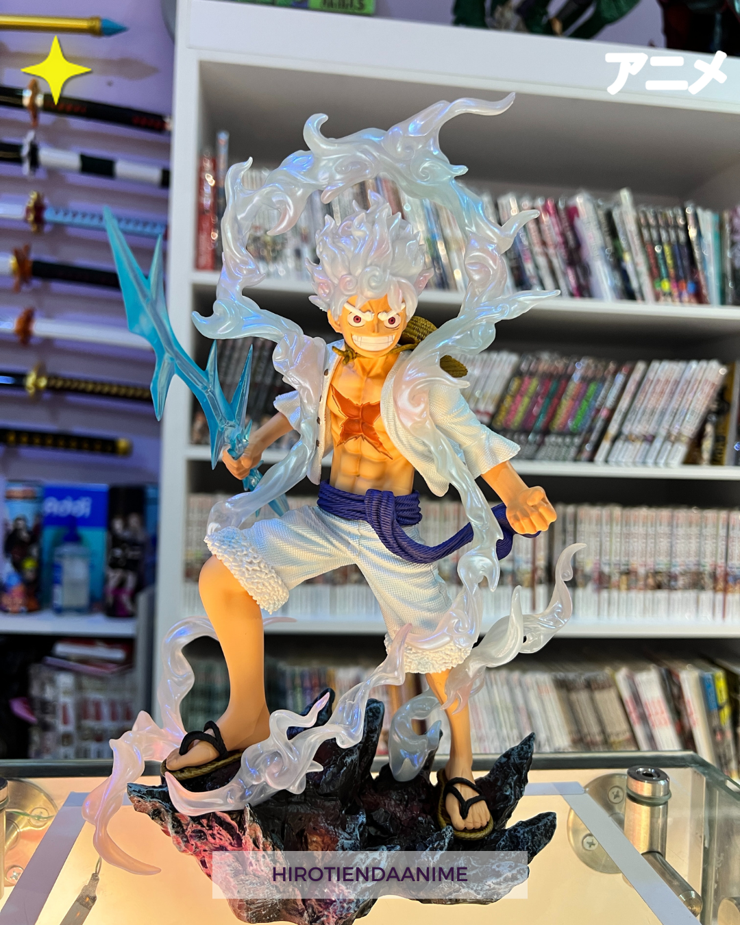 Figura de Luffy Gear 5 Puño de Rayo-One piece