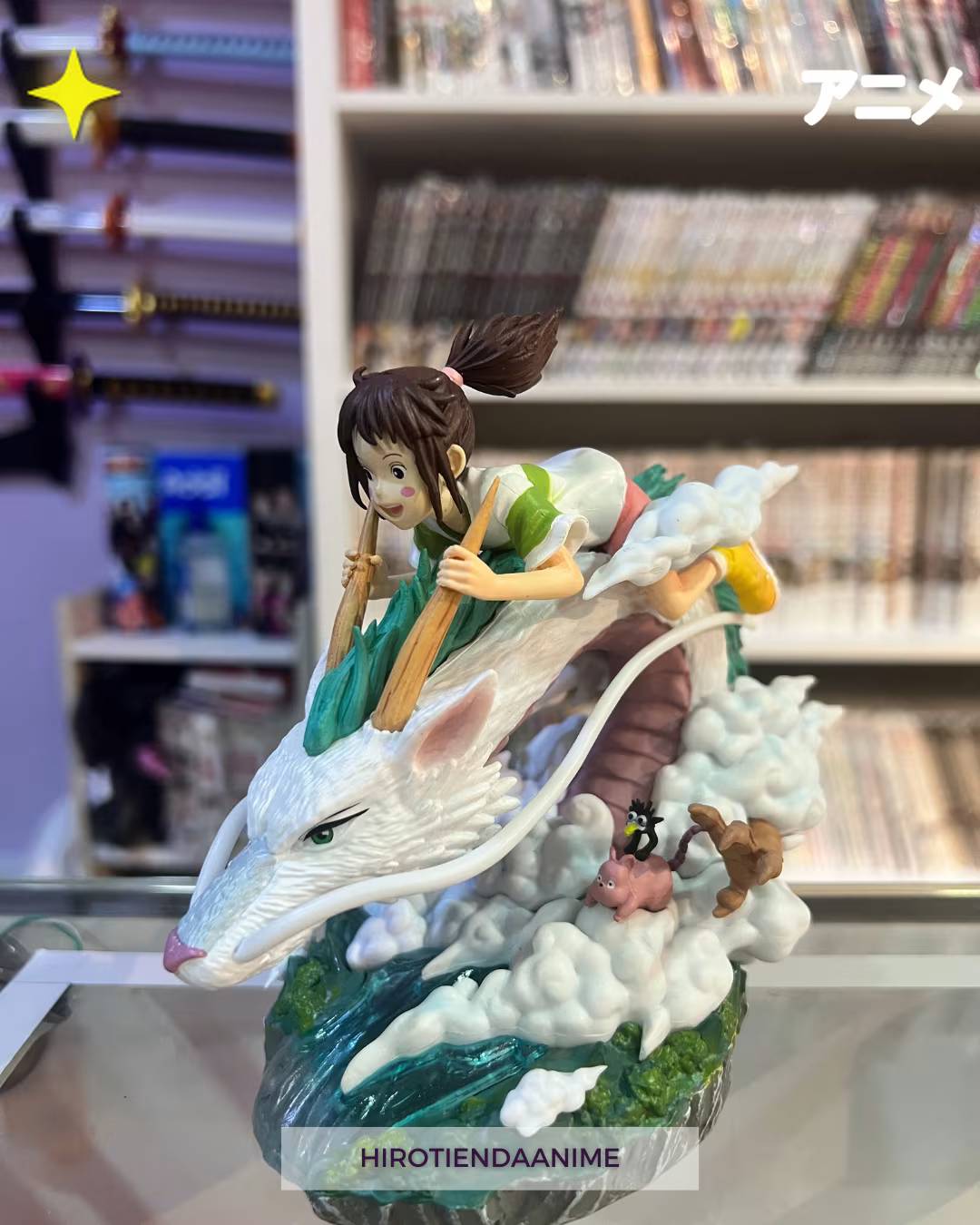Figura del Viaje de Chihiro: Chihiro y Haku, Vuelo Mágico ✨